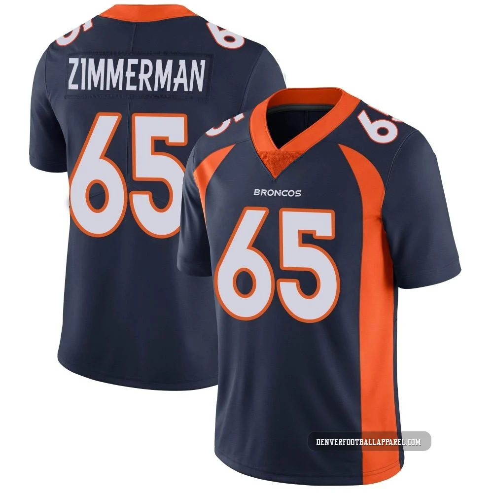 Gary Zimmerman ＃65 Youth Limited Denver Broncos Navy Vapor Untouchable Jersey