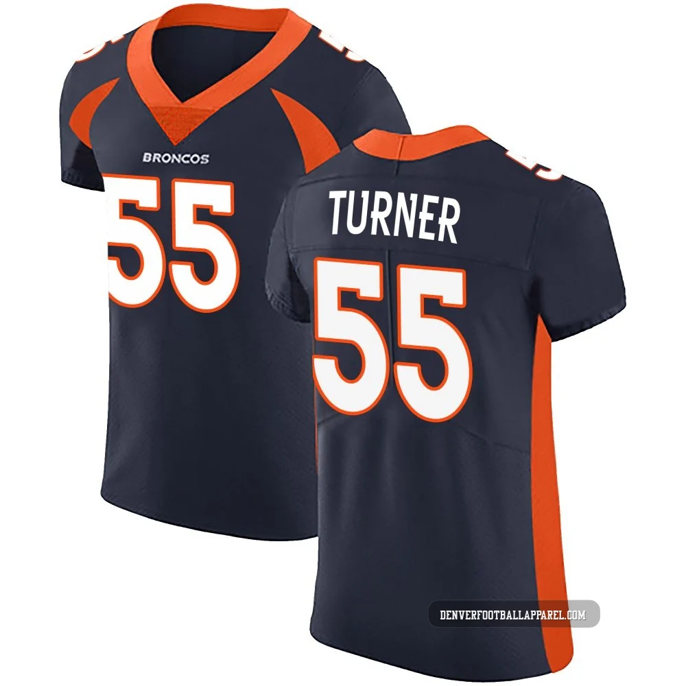 Jordan Turner ＃55 Men's Elite Denver Broncos Navy Alternate Vapor Untouchable Jersey