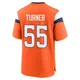 Jordan Turner ＃55 Men's Game Denver Broncos Orange Jersey