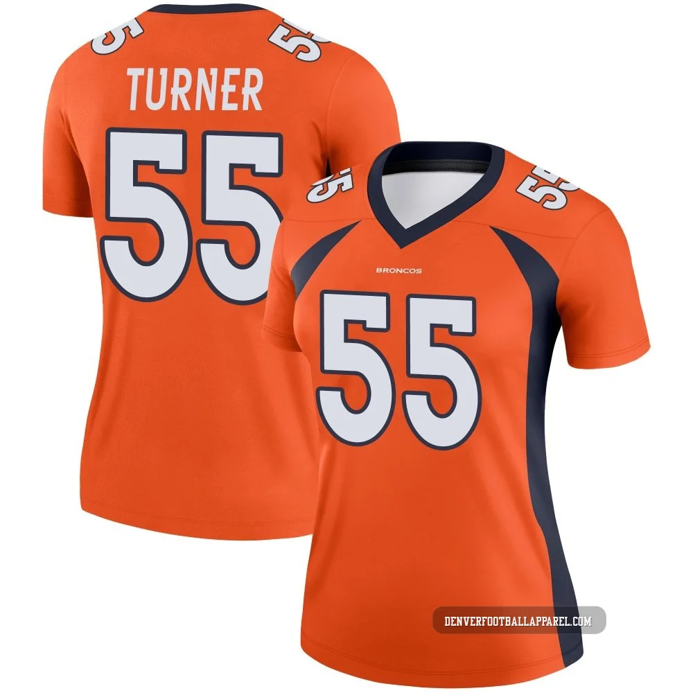 Jordan Turner ＃55 Women's Legend Denver Broncos Orange Jersey