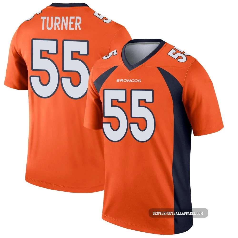 Jordan Turner ＃55 Youth Legend Denver Broncos Orange Jersey