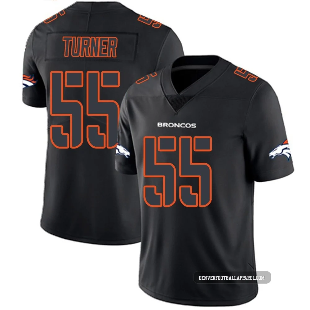 Jordan Turner ＃55 Youth Limited Denver Broncos Black Impact Jersey
