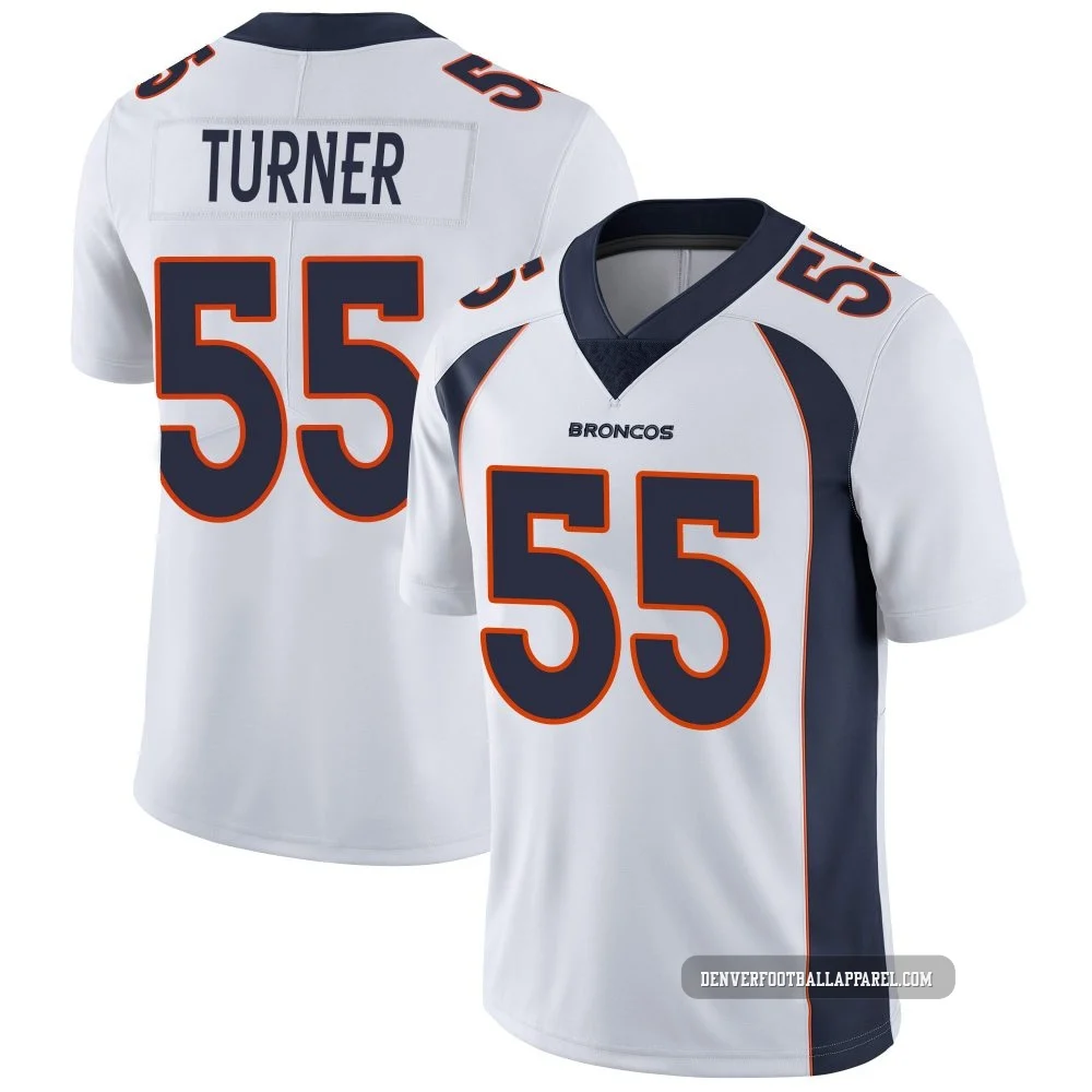 Jordan Turner ＃55 Youth Limited Denver Broncos White Vapor Untouchable Jersey