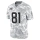 Kolbe Katsis ＃81 Men's Limited Denver Broncos Arctic Camo 2024 Salute to Service Jersey