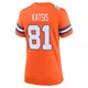Kolbe Katsis ＃81 Women's Game Denver Broncos Orange Alternate Mile High Collection 1977 Throwback Jersey