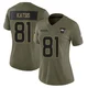 Kolbe Katsis ＃81 Women's Limited Denver Broncos Olive 2025 Salute to Service Jersey