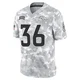 Quinton Newsome ＃36 Men's Limited Denver Broncos Arctic Camo 2024 Salute to Service Jersey
