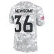 Quinton Newsome ＃36 Men's Limited Denver Broncos Arctic Camo 2024 Salute to Service Jersey