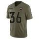 Quinton Newsome ＃36 Men's Limited Denver Broncos Olive 2025 Salute to Service Jersey