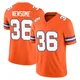 Quinton Newsome ＃36 Men's Limited Denver Broncos Orange Alternate Vapor F.U.S.E. Mile High Collection 1977 Throwback Jersey