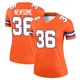 Quinton Newsome ＃36 Women's Legend Denver Broncos Orange Alternate Mile High Collection 1977 Throwback Jersey