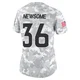 Quinton Newsome ＃36 Women's Limited Denver Broncos Arctic Camo 2024 Salute to Service Jersey